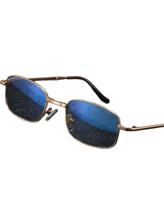 GOGOSOON Men'S Folding Anti-Blue Light High Definition Retro Bifocal Crystal Reading Glasses For Elderly - Image 3