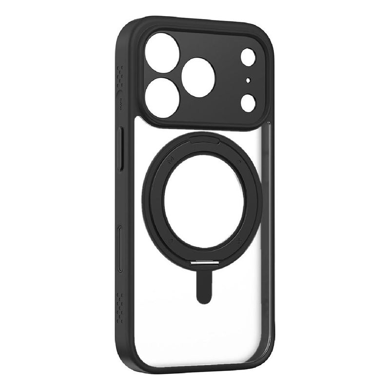 Momax For Iphone 17 Pro Max Magsafe Magnetic Metal Rotating Holder Phone Case(Black) - Image 1