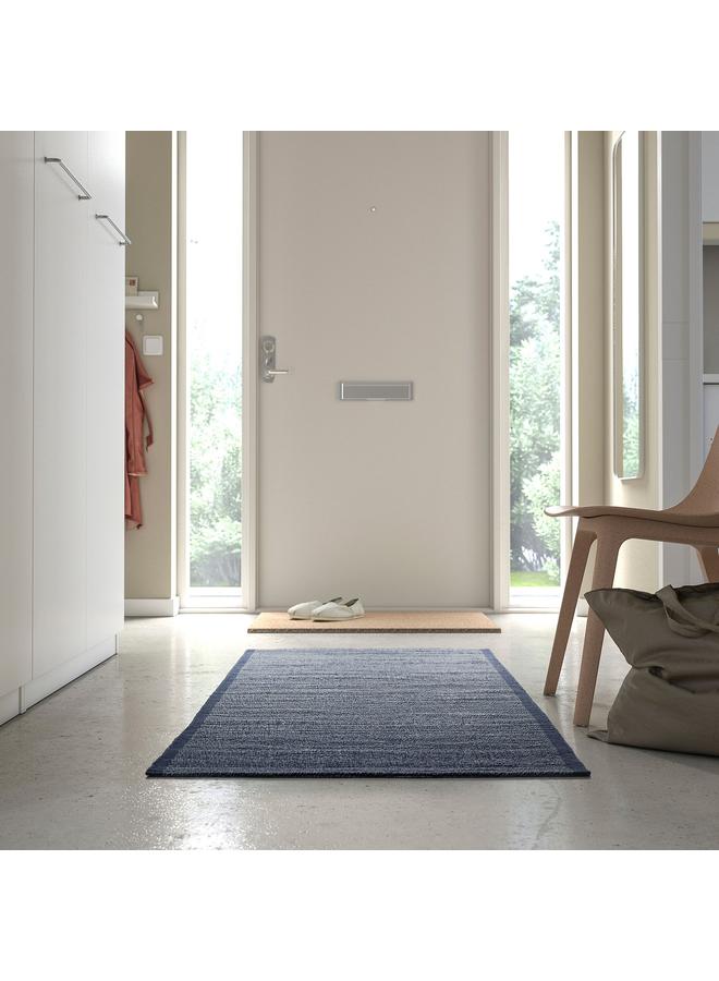 erorex Rug, flatwoven, blue, 80x200 cm - Image 4