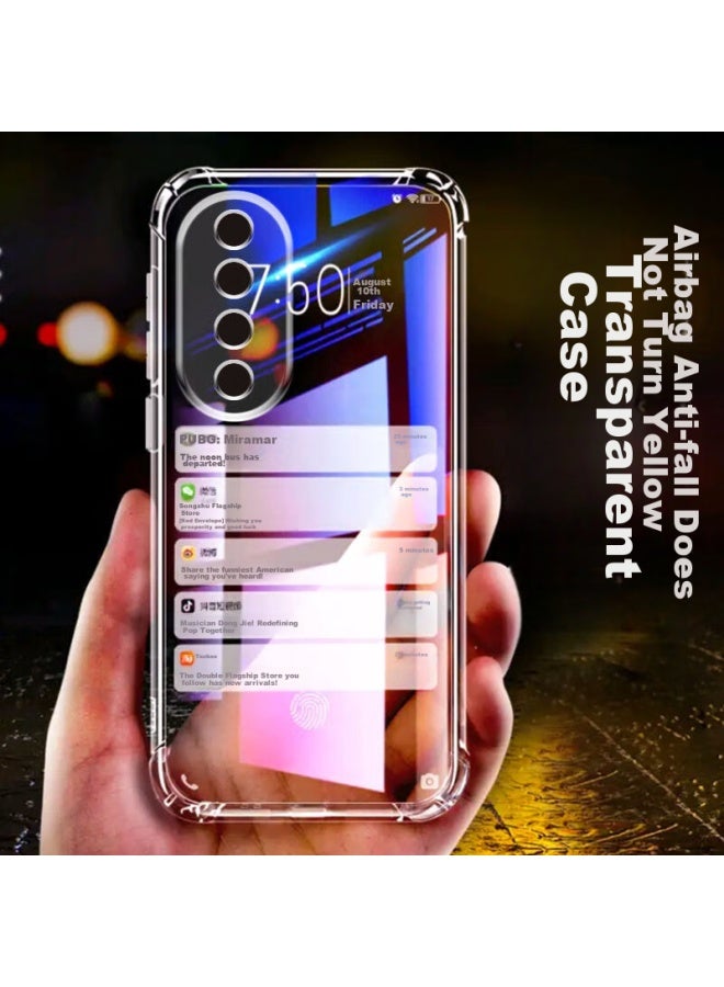 kelleia Kalaio Honor 70 Pro/70 Pro+ Phone Case, Honor 70 Pro+ Protective Cover, Full Protection Shockproof Tpu Airbag Soft Case/Protective Case, Transparent, 6.78 Inches - Image 3