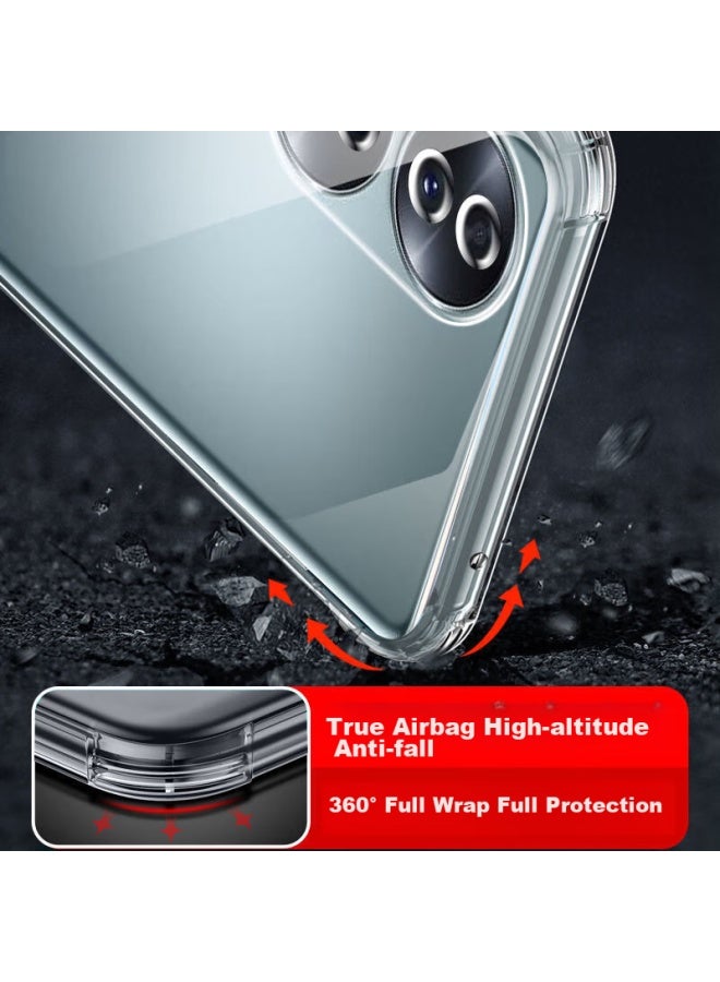kelleia Kalaio Honor 70 Pro/70 Pro+ Phone Case, Honor 70 Pro+ Protective Cover, Full Protection Shockproof Tpu Airbag Soft Case/Protective Case, Transparent, 6.78 Inches - Image 2
