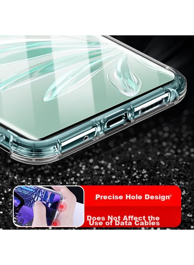 kelleia Kalaio Honor 70 Pro/70 Pro+ Phone Case, Honor 70 Pro+ Protective Cover, Full Protection Shockproof Tpu Airbag Soft Case/Protective Case, Transparent, 6.78 Inches - Image 5