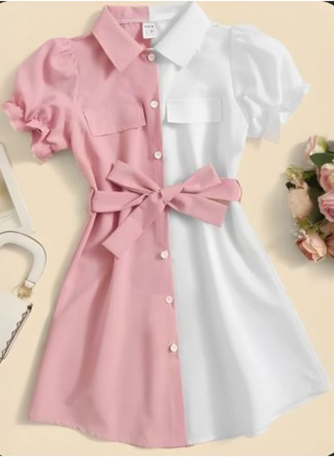 Generic - Girls' dress, distinctive color, imported material, one of the latest 2024 models - Image 1