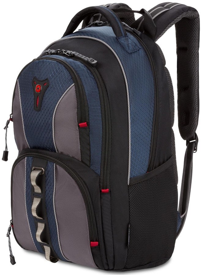 Wenger Cobalt Laptop Backpack, Fits 16 inch Laptop, Men's and Women's, Blue/Grey - Image 1