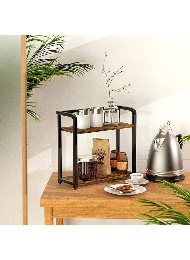 Indian Decor 28024 Space Saving Spice Rack Organizer For Countertop - Bathroom Counter Organizer,Seasoning Rack,Wooden Tabletop Storage Shelves For Kitchen,Bathroom,Bedroom & Office - Floating Shelves - Image 3