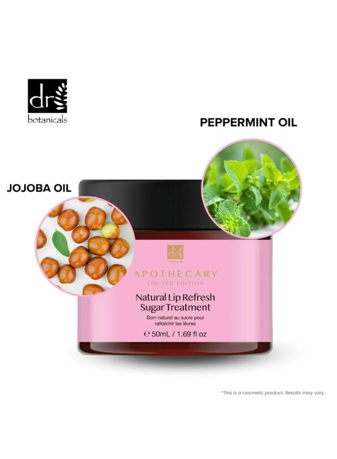 DR BOTANICALS Dr. Botanicals Apothecary Natural Lip Refresh Sugar Treatment 50ml - Image 3