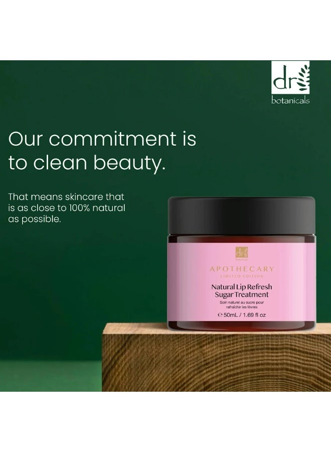 DR BOTANICALS Dr. Botanicals Apothecary Natural Lip Refresh Sugar Treatment 50ml - Image 4