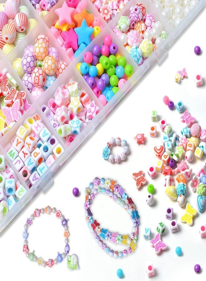 BACHUDO Jewelry Bracelet Making Clay Kit for Grils | About 369 Pcs Preppy Polymer Clay Beads with Charms Kit for Friendship Jewelry Making | DIY Arts and Crafts Birthday Gifts Toys for Kids Age 6-13 - Image 5