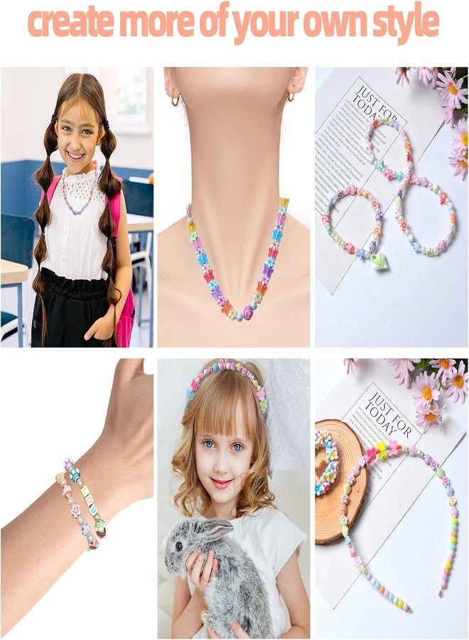 BACHUDO Jewelry Bracelet Making Clay Kit for Grils | About 369 Pcs Preppy Polymer Clay Beads with Charms Kit for Friendship Jewelry Making | DIY Arts and Crafts Birthday Gifts Toys for Kids Age 6-13 - Image 4