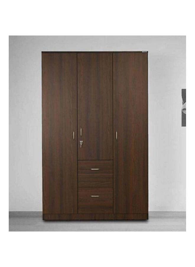 Al Home Brown Wardrobe For Timeless Elegance with Spacious Storage by Alhome 120x55x220 cm