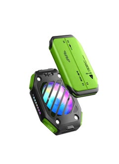 Generic X111 Magnetic Cell Phone Cooling Fan Radiator for Gaming | 1800mAh Rechargeable Battery | RGB LED, Semiconductor Technology | Mobile Phone Cooler for iPhone & Android  - Image 1