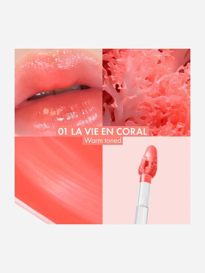 اميوز تنت شفاه ديو 4g - 01 La Vie En Coral - Image 3