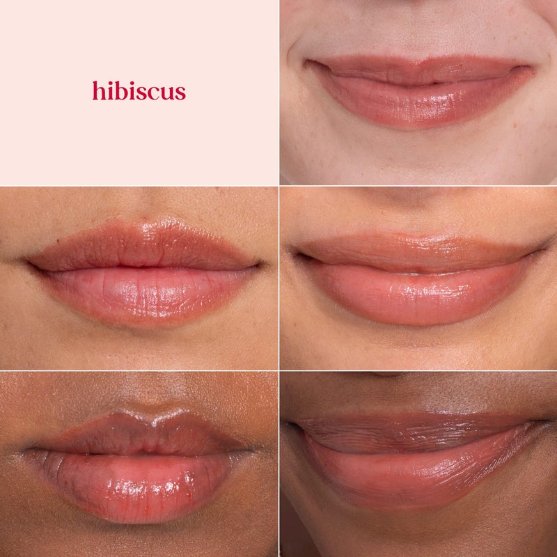 Burt's Bees Lip Tint Balm with Long Lasting 2 in 1 Duo Tinted Balm Formula, Color Infused with Deeply Hydrating Shea Butter for a Natural Looking Buildable Finish, Soft Hibiscus (2-Pack) - Image 5