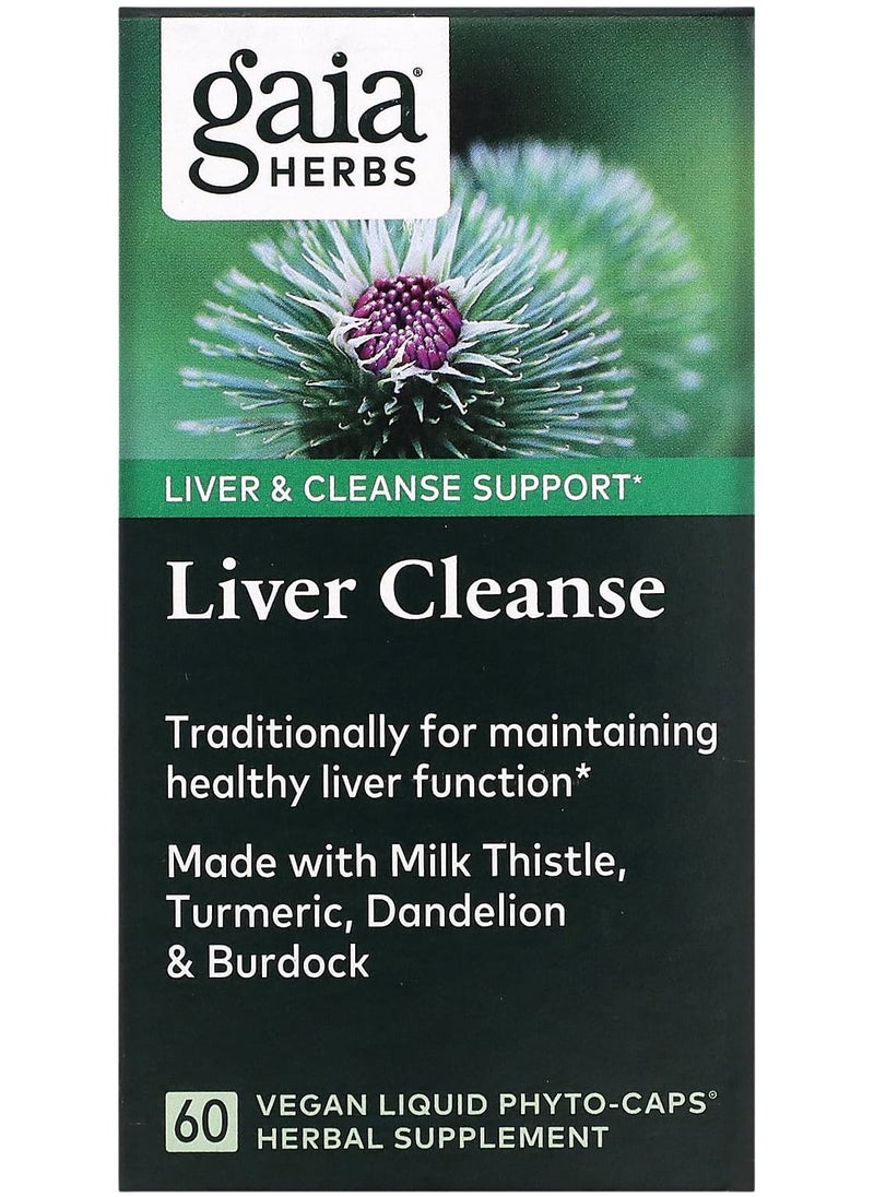 Gaia Herbs Liver Cleanse, 60 Vegan Liquid Phyto-Caps 
