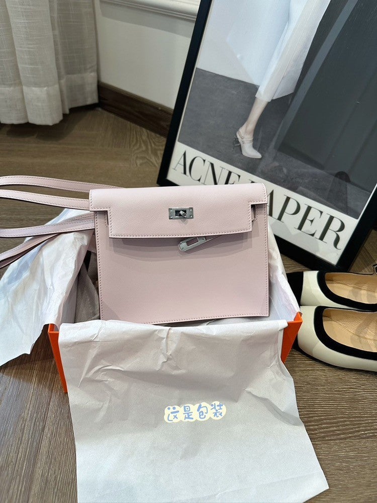 2023 Internet Celebrity'S Same Kelly Dance Bag Danse Genuine Leather Backpack Satchel Shoulder Crossbody Women'S Bag Simple - Image 1