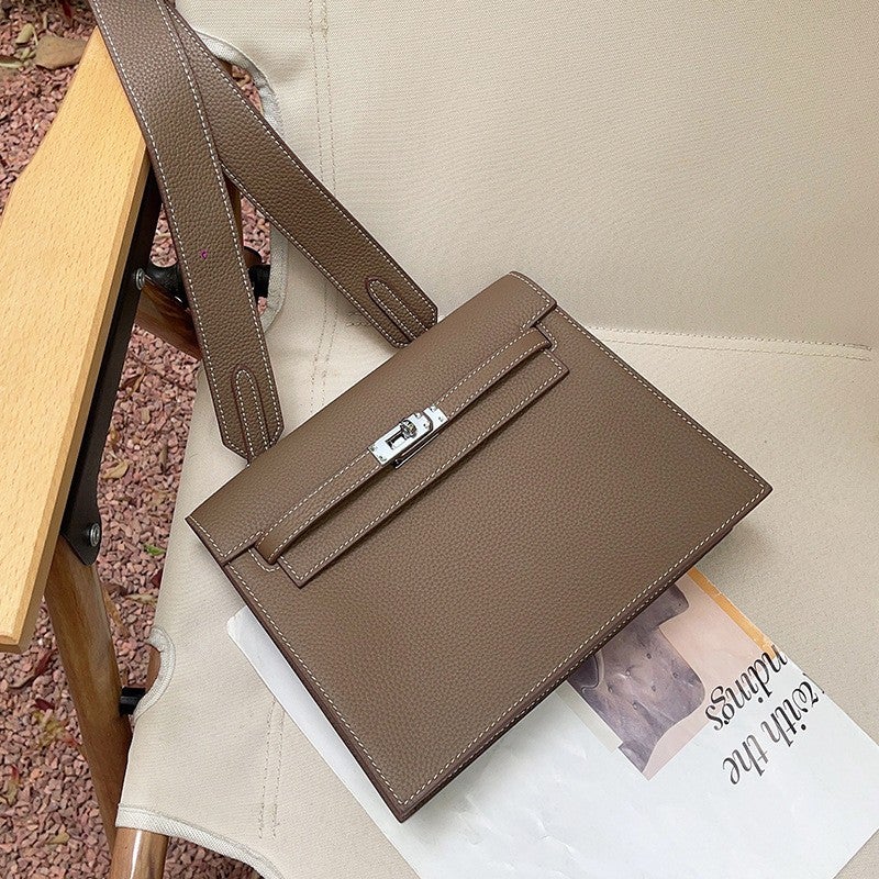 2023 Internet Celebrity'S Same Kelly Dance Bag Danse Genuine Leather Backpack Satchel Shoulder Crossbody Women'S Bag Simple - Image 4