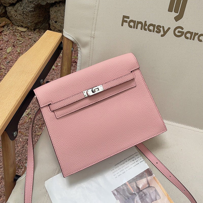 2023 Internet Celebrity'S Same Kelly Dance Bag Danse Genuine Leather Backpack Satchel Shoulder Crossbody Women'S Bag Simple - Image 5