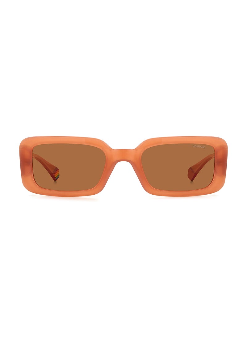 Polaroid Women's Polarized Rectangular Sunglasses - Pld 6208/S/X Orange Millimeter - Lens Size: 52 Mm  - Image 3
