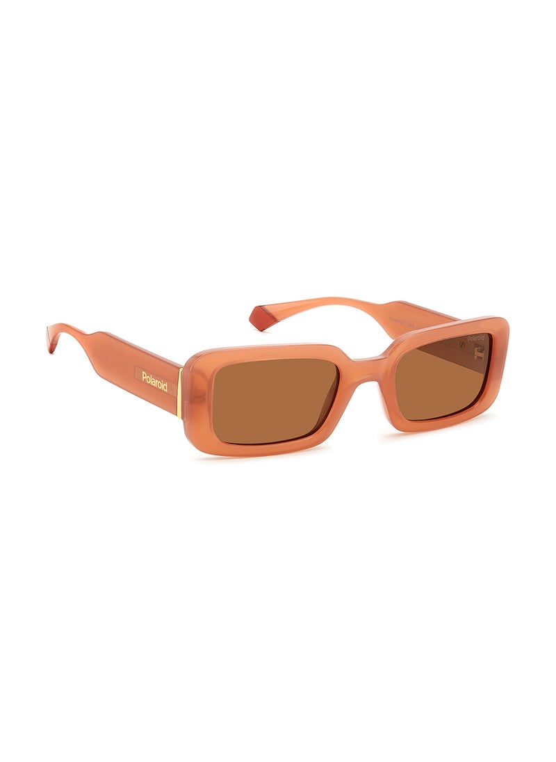 Polaroid Women's Polarized Rectangular Sunglasses - Pld 6208/S/X Orange Millimeter - Lens Size: 52 Mm  - Image 2