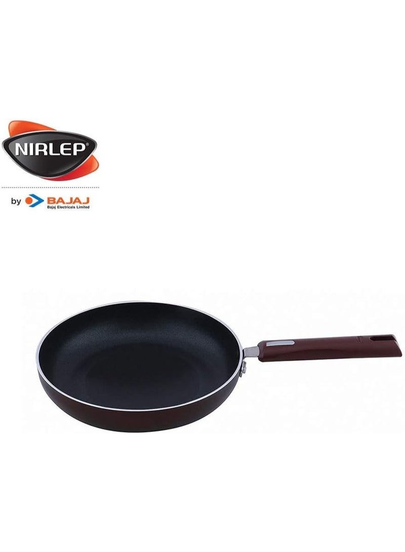 NIRLEP 🍳 Nirlep by Bajaj Electricals – Selec+ J Class Non-Stick Fry Pan with Lid (26 cm, JFP26GL, Maroon) - Image 4