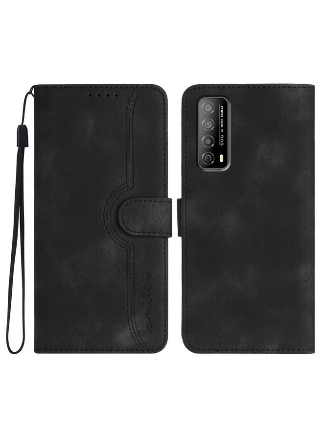 S-TOP Case For Huawei Enjoy 20 SE 4G Heart Pattern Skin Feel Leather Phone Case - Image 1