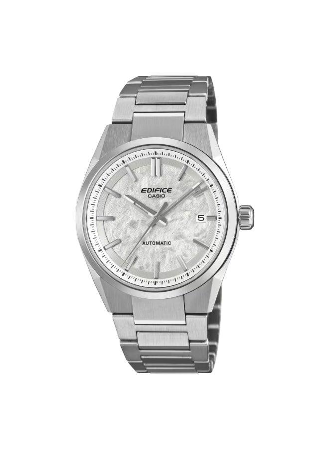 CASIO Edifice Automatic Analog Men’s Watch EFK-110D-7A, 38 mm Silver Dial, Stainless Steel Case & Bracelet, 100 m WR - Image 2
