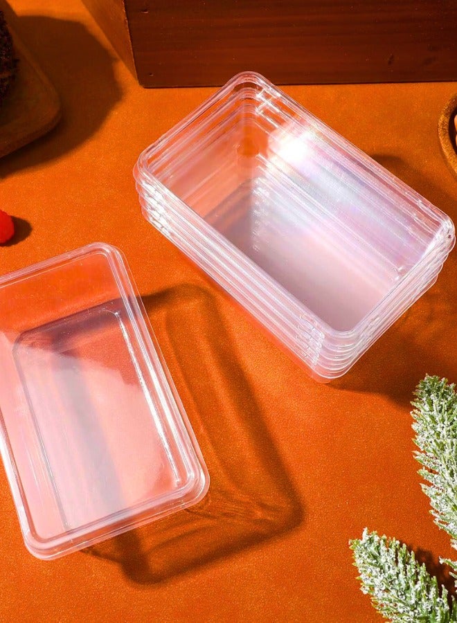 Chase Up 50-Pack Disposable Plastic Tiramisu Cake Boxes with Lid - Portable Dessert Containers for Cupcakes, Mousse, & More (11.5 x 7x 4.5 cm) - Image 2