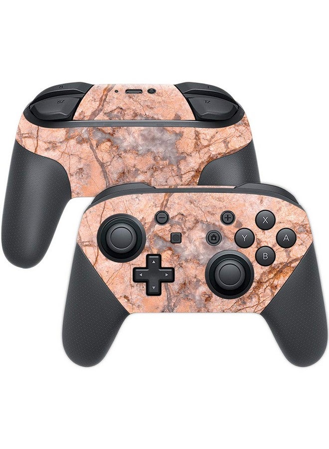 مايتي سكينز غلاف Mightyskins متوافق مع وحدة تحكم Nintendo Switch Pro Blush Marble | غطاء ملتف واقٍ ومتين وفريد من نوعه من الفينيل | سهل التطبيق والإزالة وتغيير الأنماط | صنع في الولايات المتحدة الأمريكية - Image 1
