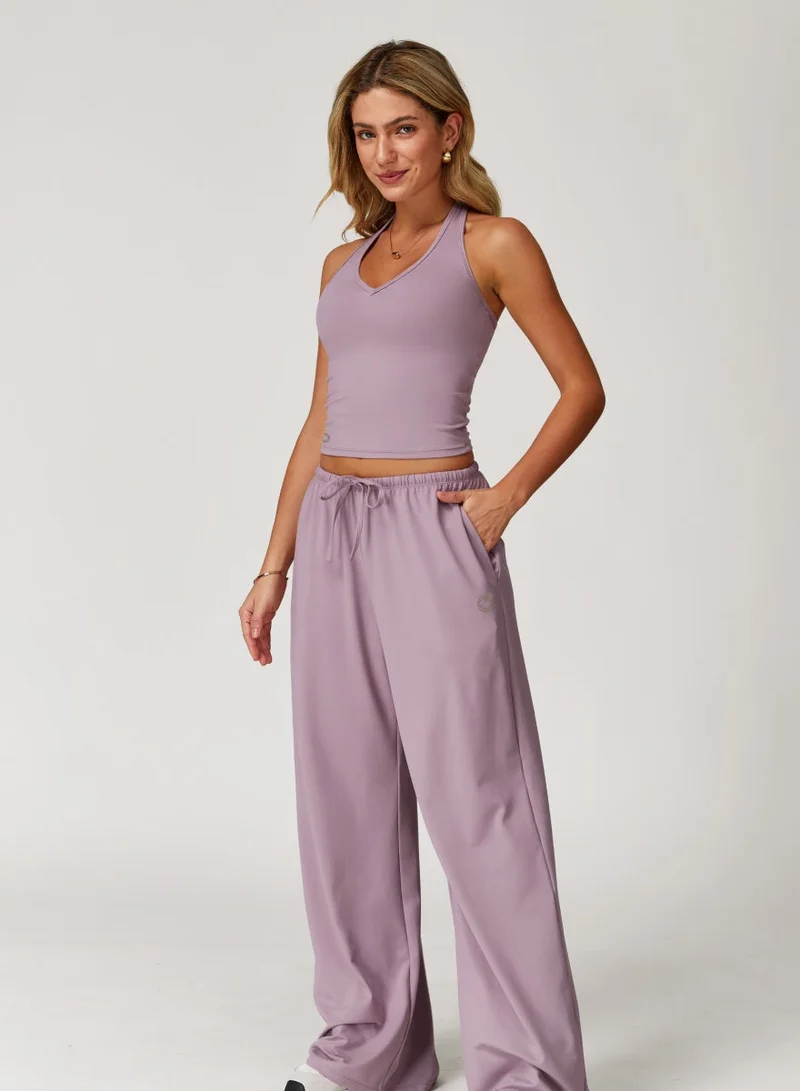 كون.يوغا بلوزة كامي نسائية بياقة هالتر