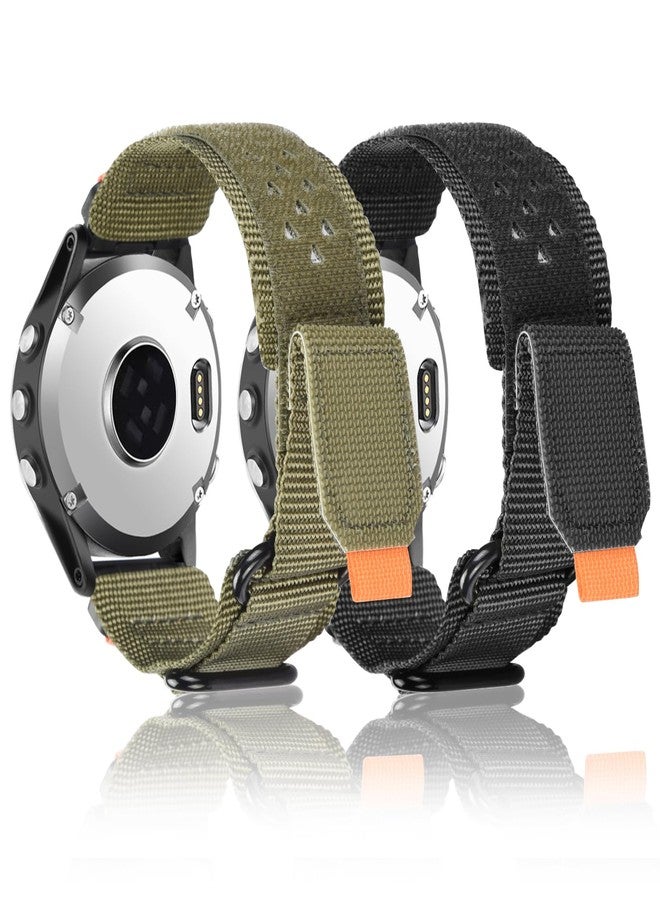 اسيون سوار ساعة aceyoon لساعات Garmin Fenix 8 مقاس 47 مم/Fenix 7/6/5، سوار نايلون Quickfit مقاس 22 مم مع مشبك لاصق، أساور رياضية بديلة لساعات Forerunner 965/955/945/935 وApproach S62/S60 - Image 1