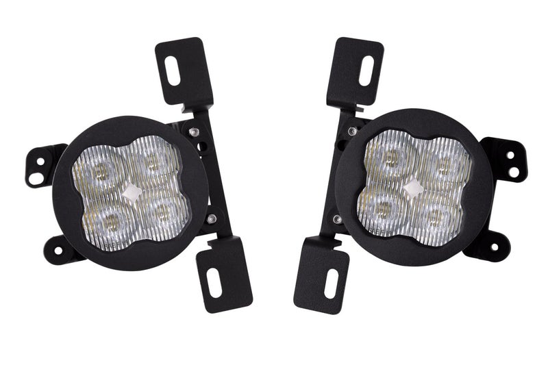 Diode Dynamics SS3 SAEDOT Type MR Fog Light Kit compatible with Jeep JK Wrangler WranglerGladiator White SAE Fog Sport