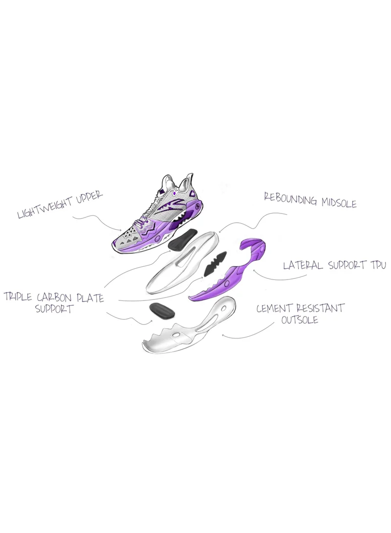 ANTA Shock Wave  5 PRO Wide Last Basketball Shoes