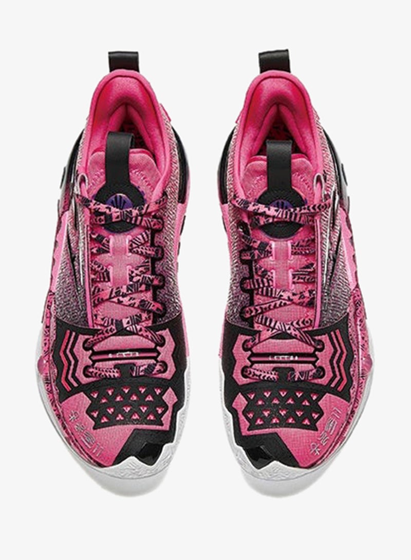 ANTA Shock Wave  5 Pro Wide Last Basketball Shoes Red - Image 3