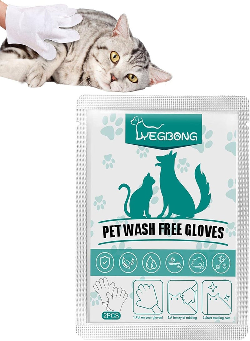 GGOOT Dog Glove Wipes for Dogs Cats,Multi Purpose Cleaning Pet Wipes | Hygienic Wipes Gloves for Dogs Cats, Grooming Wipes for Easy Use on Paws, Body and Bum - Image 1