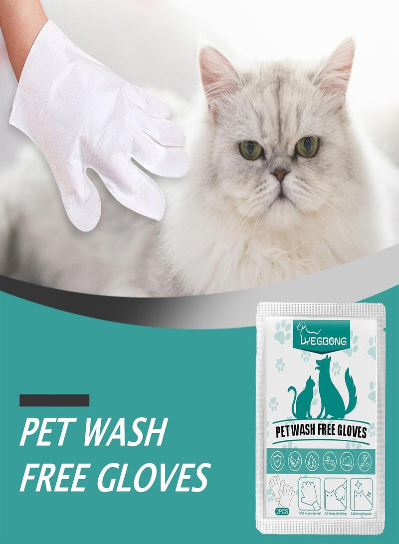 GGOOT Dog Glove Wipes for Dogs Cats,Multi Purpose Cleaning Pet Wipes | Hygienic Wipes Gloves for Dogs Cats, Grooming Wipes for Easy Use on Paws, Body and Bum - Image 2