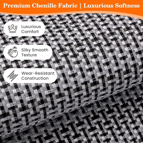 StepRite Kitchen Rugs, Kitchen Mats for Floor, 70"x20" Non-Slip Machine-Washable Kitchen Throw Rug, Absorbent Kitchen Runner Rugs Office, Kitchen Sink Standing Desk Mat, Kitchen Decor Carpet, Grey - Image 3