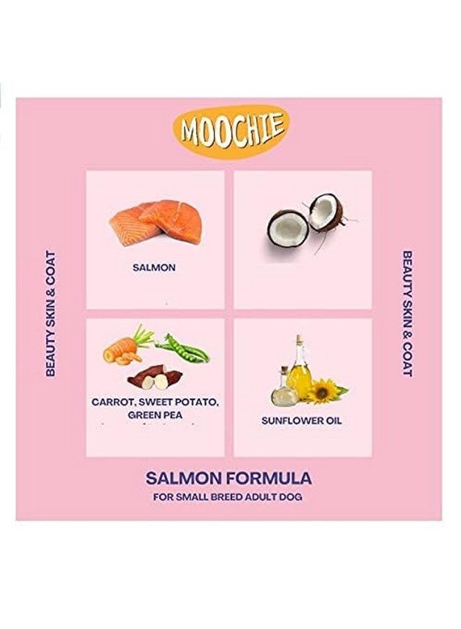 بتس إمباير طعام الكلاب الرطب من شركة PETS EMPIRE Moochie (85 جرامًا × 6)، وجبة جافي خالية من الحبوب، Beauty Skin & Coat مع السلمون والجزر والبطاطا الحلوة والبازلاء الخضراء، أطعمة مرق الكلاب عالية البروتين، وجبات غير نباتية للحيوانات الأليفة للكلاب والجراء - Image 2