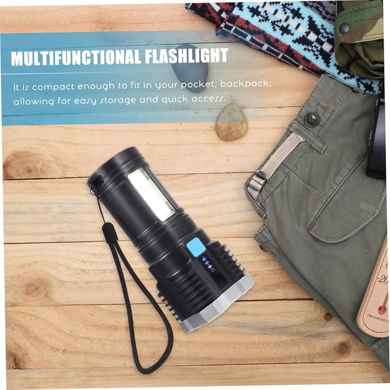 Rechargeable Mini LED Flashlight High Lumens Portable Outdoor Plastic Multifunction - Image 4