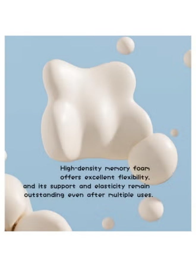 2pcs Car Pillow,Lumbar Support Pillow And Car Headrest Neck Pillow，Ergonomic Design Memory Cotton Headrest And Back Car Waist Pillow，Car Back Support Pillow Set（black） - Image 4