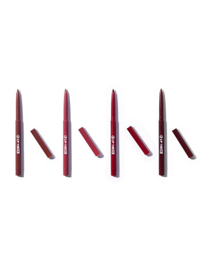 W7 Lip Twister Lip Liner - 4Pcs Multi-Pack - Creamy & Blendable Lip Makeup For Definition & Shape (Red, Nude, Brown, Pink) - Image 1
