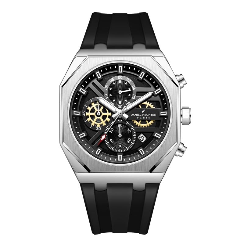 Daniel Hechter Analogue Silver Dial Men's Watch-DHM1007-01 - Image 1