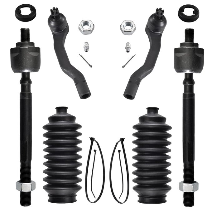 Asupricos 4Pcs Front Steering Kit For Acura El Honda Civic 19962000 Tie Rod End Inner And Outer Complete Kit