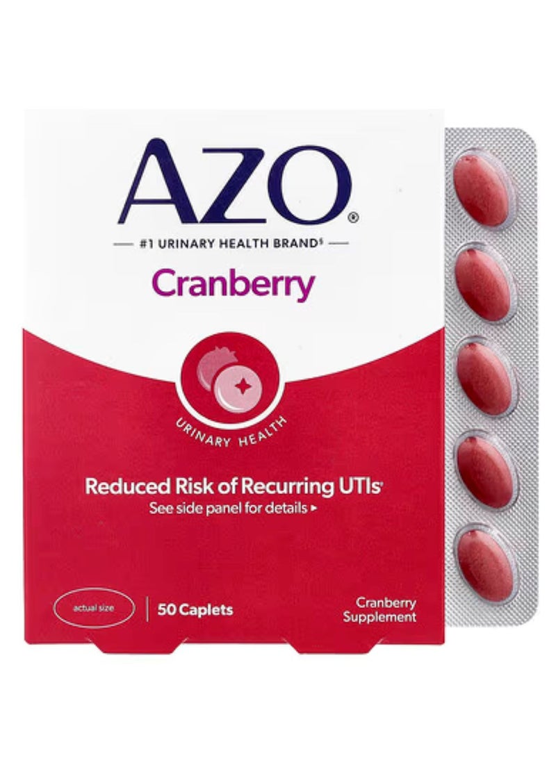 AZO Urinary Tract Health - 50 Caplets - Cranberry Flavor - Image 1