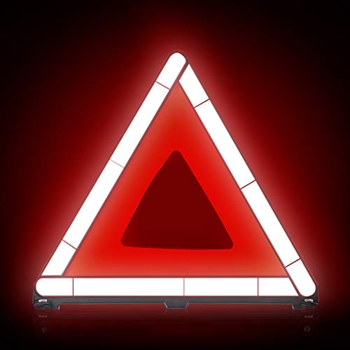 XOOL Triple Warning Triangle Emergency Warning Triangle Reflector Safety Triangle Kit Suitable for Roadside Emergencies, 3-Pack - Image 3