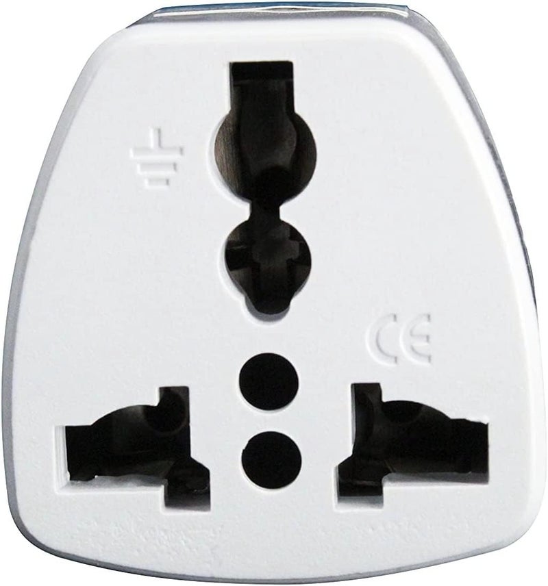 Single & bulk storage compatible 3 Pack Universal travel Plug Adapter, 3 Pin Power Plug Adapter for AU/UK/EU/US, Plug Converter for Business, Holiday, Hotel, Airport Dense material - Image 3