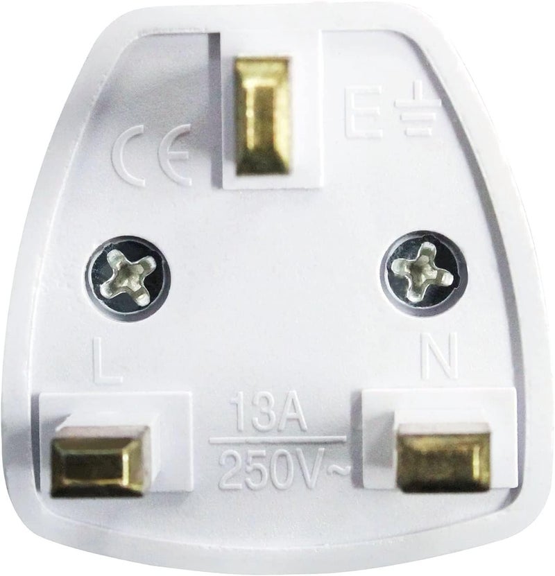 Single & bulk storage compatible 3 Pack Universal travel Plug Adapter, 3 Pin Power Plug Adapter for AU/UK/EU/US, Plug Converter for Business, Holiday, Hotel, Airport Dense material - Image 2