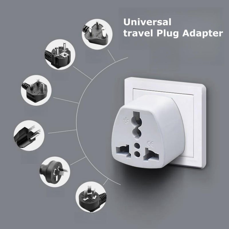 Single & bulk storage compatible 3 Pack Universal travel Plug Adapter, 3 Pin Power Plug Adapter for AU/UK/EU/US, Plug Converter for Business, Holiday, Hotel, Airport Dense material - Image 4