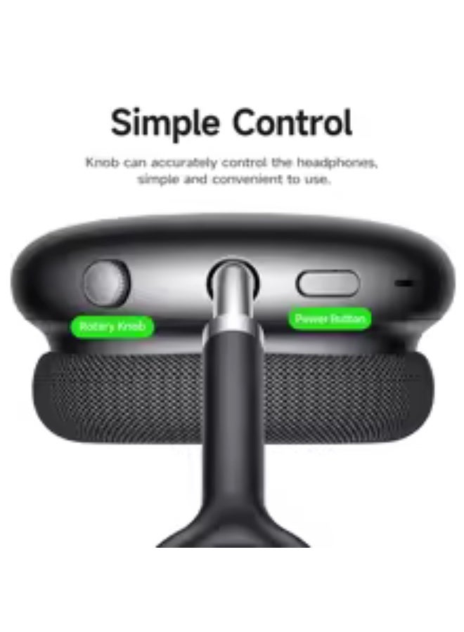 Hoco W55 Plus ANC Noise Reduction Bluetooth Headphones silver - Image 3