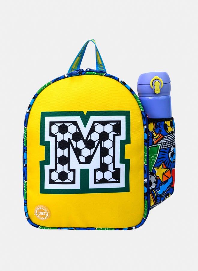 CUBS Nursery Football Fan letter M Lunch backpack - Image 1