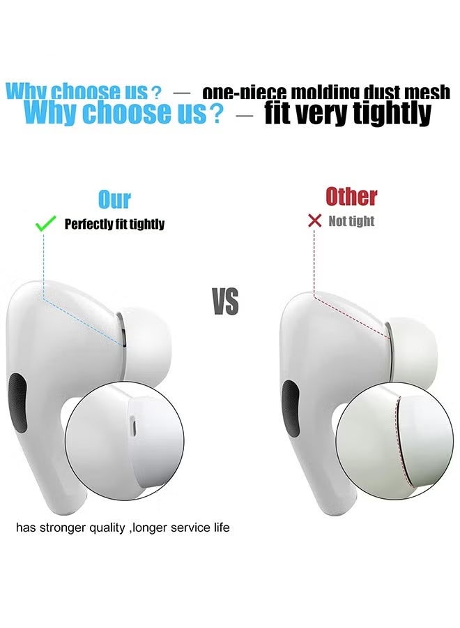 Gecomo 3 Pairs Replacement Ear Buds For Air Pods Pro - Ear Tips for Air pods Pro 2 Ear Tips Buds - Small Medium Large 3 Size Silicone Rubber Eartip Earbuds Gel Cover Accessories（White） - Image 5